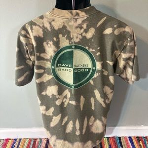 2000 y2k Dave Matthew Band Concert Tie Dye Shirt Vintage Band Tour DMB